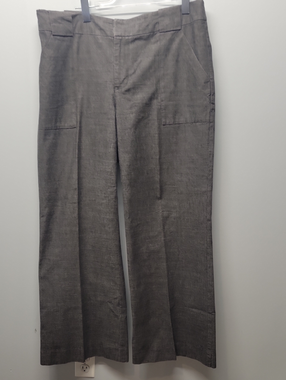 111 STATE charcoal gray wide leg pants size 16